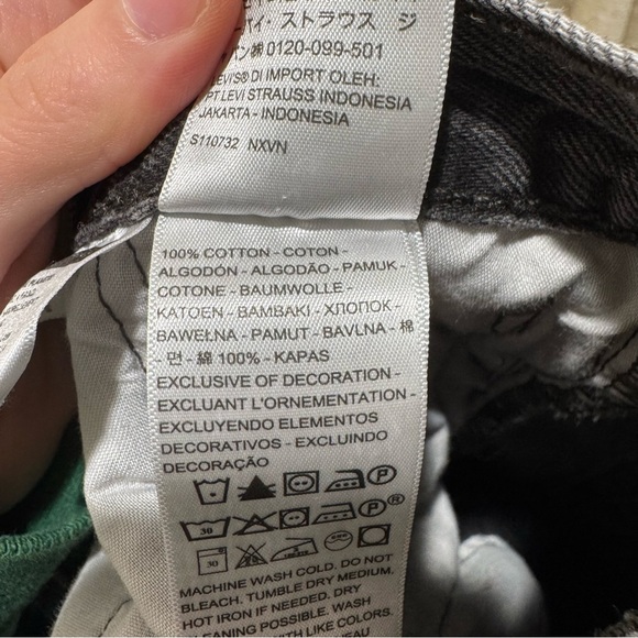 Levi’s‎ 501 Black Wash Button Fly Jeans W27 - Picture 8 of 8